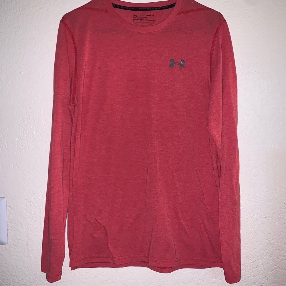 Men’s Small Red Under Armour Long Sleeve Tee Shirt